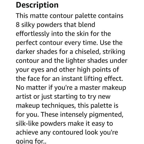 Kab Cosmetics Contour 1 Palette, 8 Contour Shades, Brand NWOT Never Swatched - Picture 5 of 9